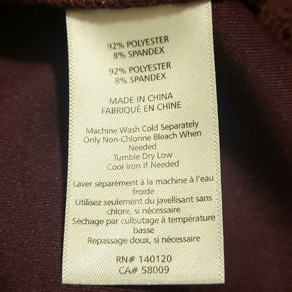 Stella & Dot Puff sleeve Neoprene style top - Medium - Picture 9 of 9